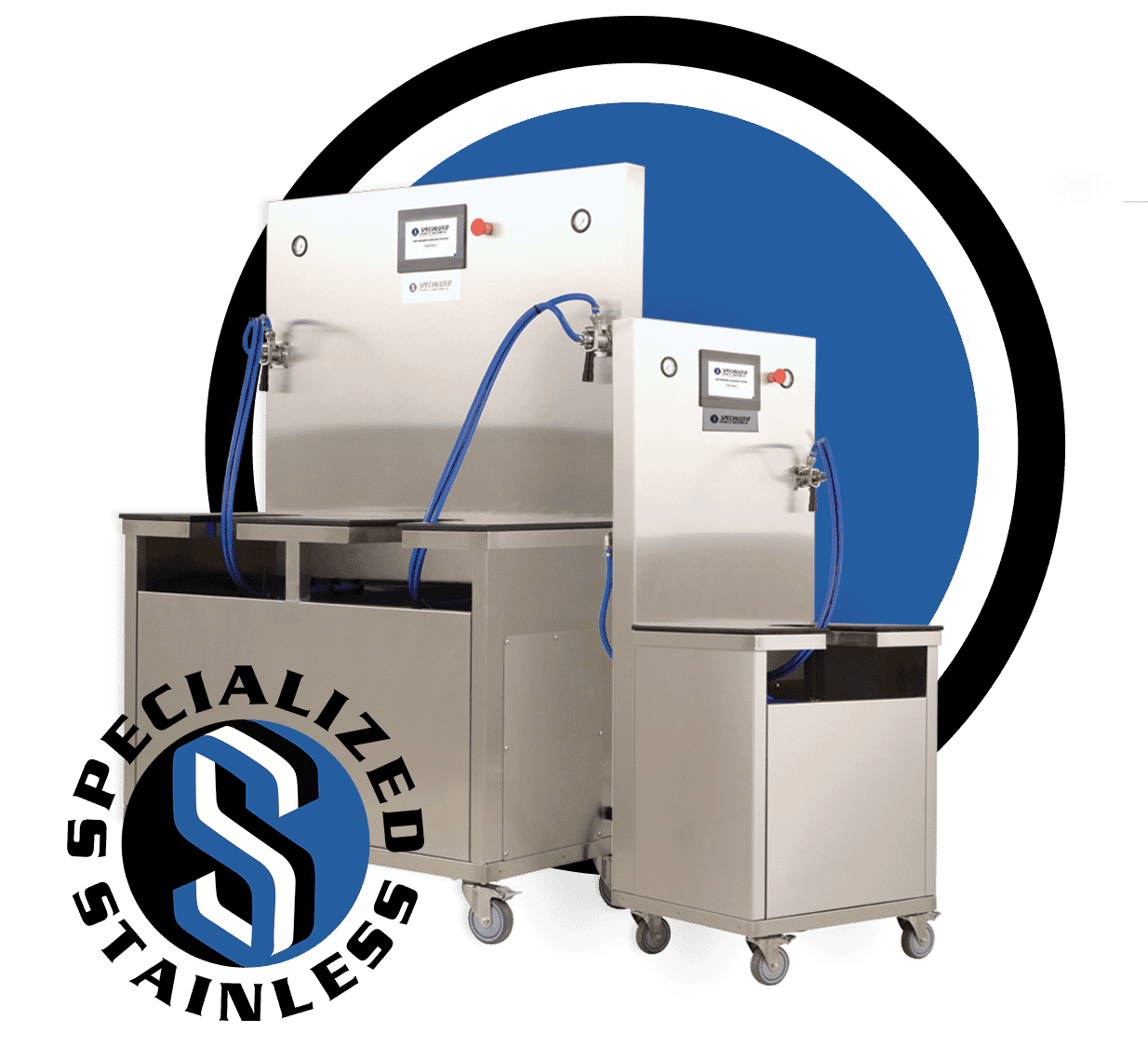 Specialized Stainless Solutions Semiautomatic keg washers